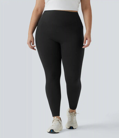 Plus Size Halara UltraSculpt™ High Waisted Tummy Control Butt Lifting Ruched Yoga Leggings with Pockets