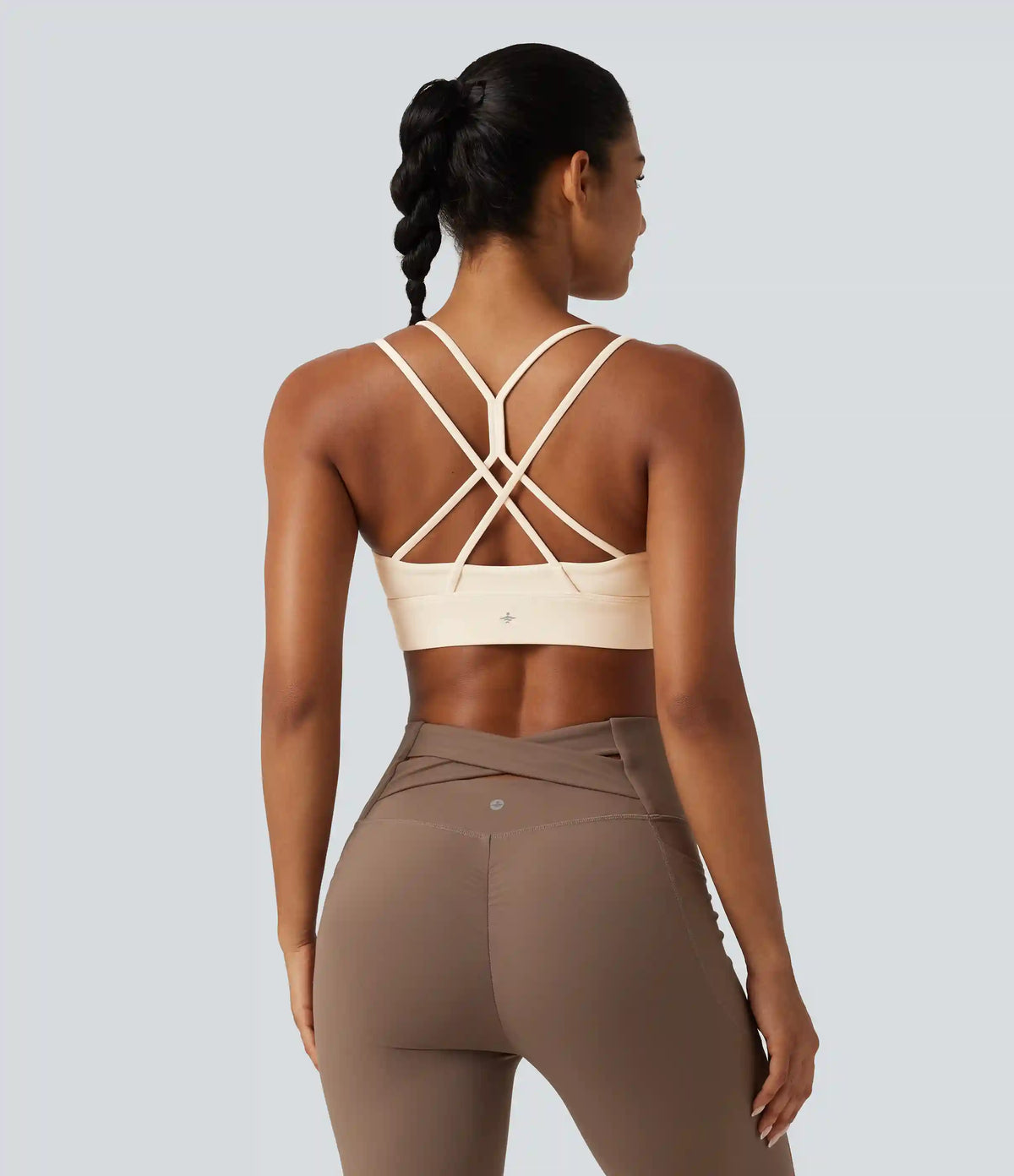 SoftlyZero™ Plush Low Support Built-in Bra Crisscross Yoga Sports Bra