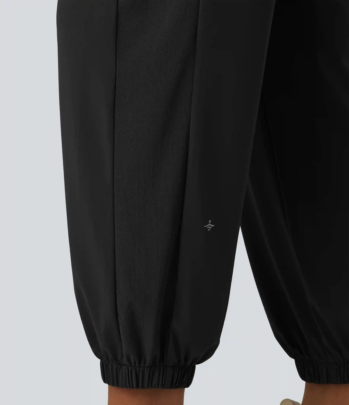 High Waisted Contrast Mesh InstantCool Workout Joggers with Pockets-UPF50+