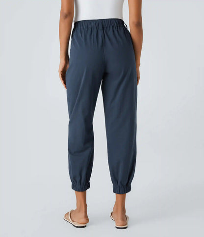 Mid Rise Casual Joggers with Pockets