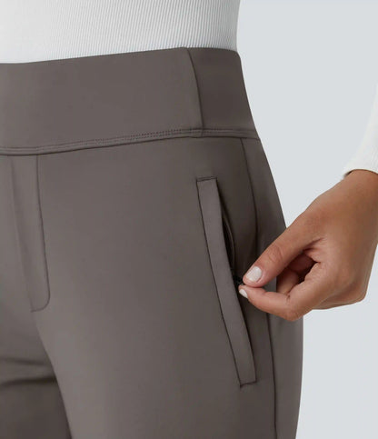 Halara Flex™ DayStretch Mid Rise Side Zipper Pocket Work Flare Pants