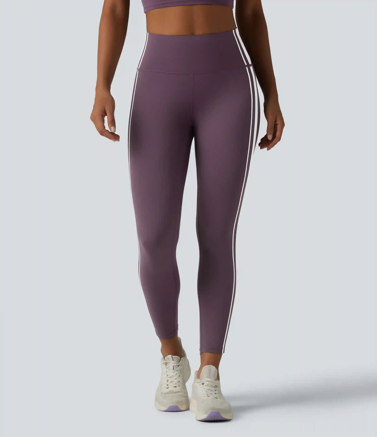 Halara UltraSculpt™ High Waisted Tummy Control Side Stripe Yoga Leggings with Pocket
