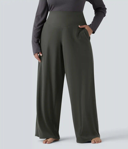 Halara UltraSculpt™ High Waisted Tummy Control Straight Leg Yoga Plus Size Pants with Pockets