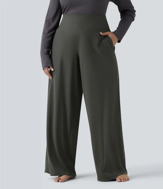 Halara UltraSculpt™ High Waisted Tummy Control Straight Leg Yoga Plus Size Pants with Pockets