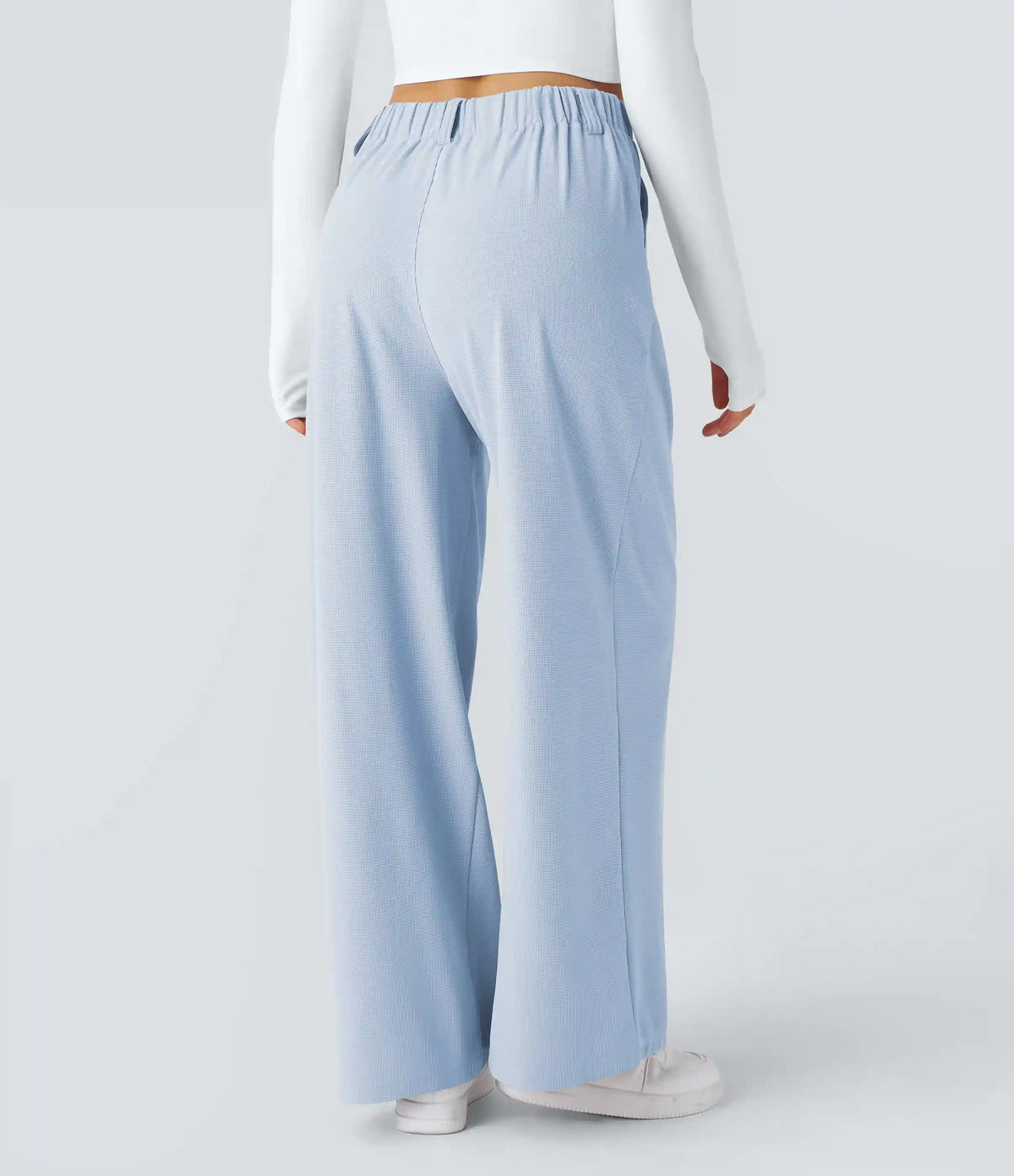 Halara Flex™ High Waisted Pocket Wide Leg Waffle Work Pants