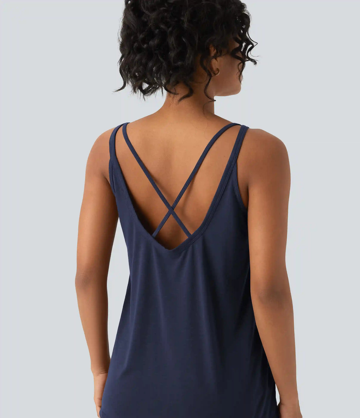 U Neck Relaxed Casual Tank Top