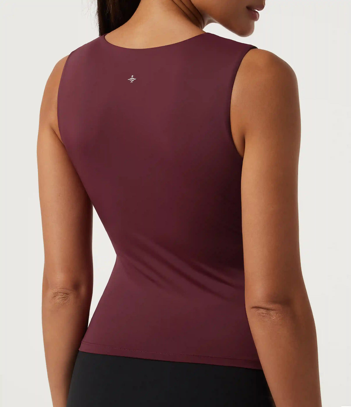 V Neck Ruched InstantCool Quick Dry Built-in Bra Yoga Sports Top