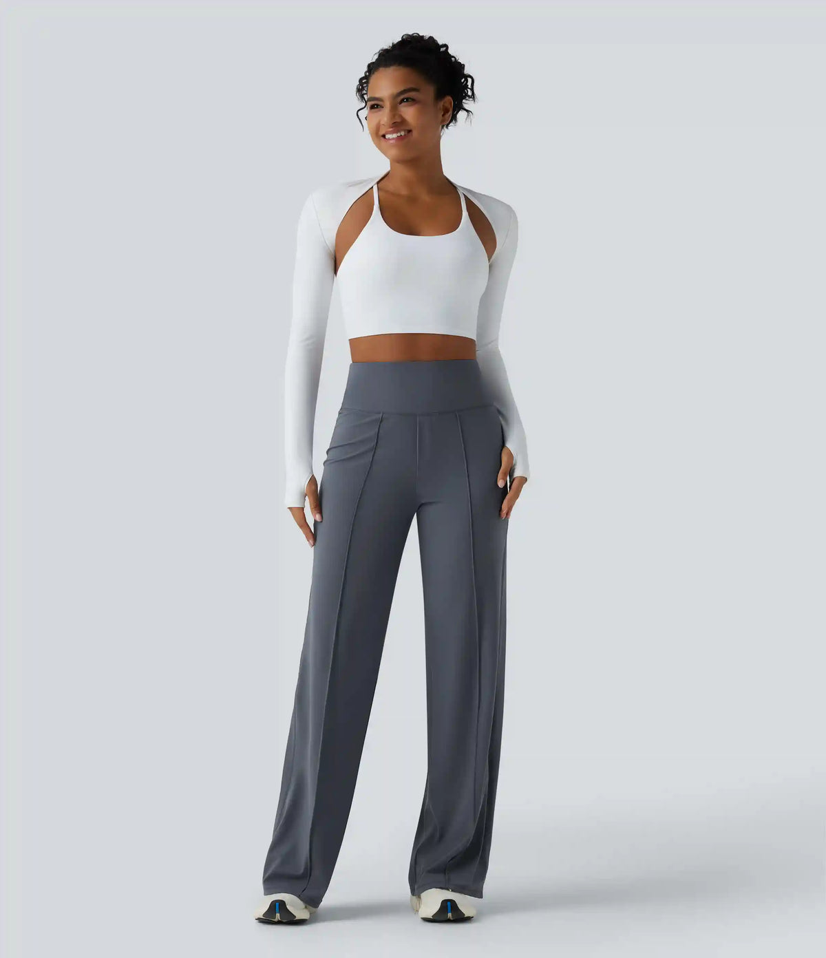 Halara UltraSculpt™ High Waisted Tummy Control Straight Leg Yoga Pants with Pockets