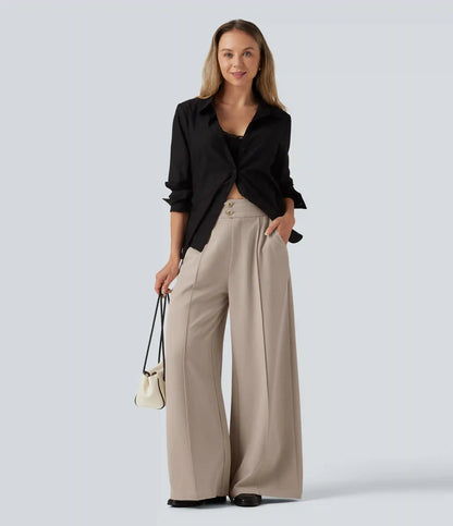 High Waisted Baggy Work Pants with Pockets