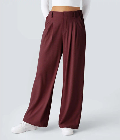 Halara Flex™ High Waisted Pocket Wide Leg Waffle Work Pants