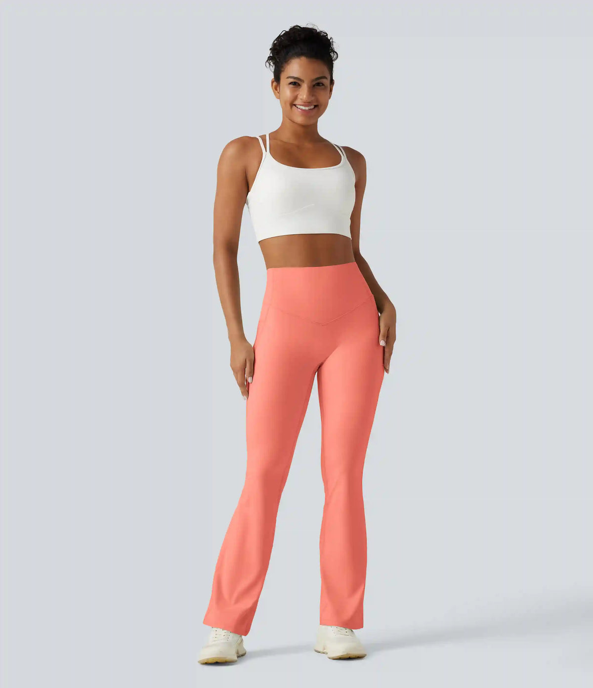 Halara UltraSculpt™ High Waisted Tummy Control Shaping Yoga Bootcut Leggings with Pockets