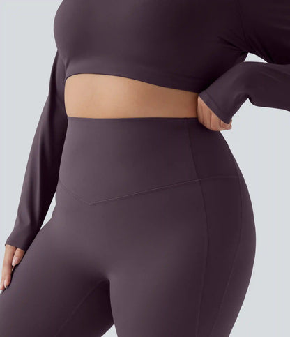 Halara UltraSculpt™ High Waisted Tummy Control Shaping Yoga Flare Plus Size Leggings