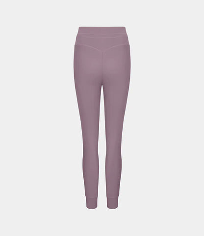 SoftlyZero™ Plush High Waisted Drawstring Pocket Plain Full Length Joggers