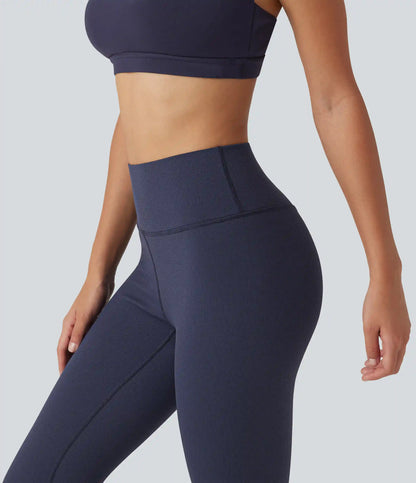 High Waisted Waffle Casual Leggings