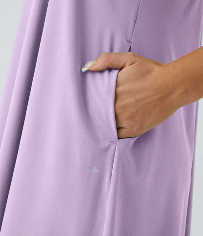Breezeful™ RacerPocket High Low Flowy Midi Quick Dry Casual Dress