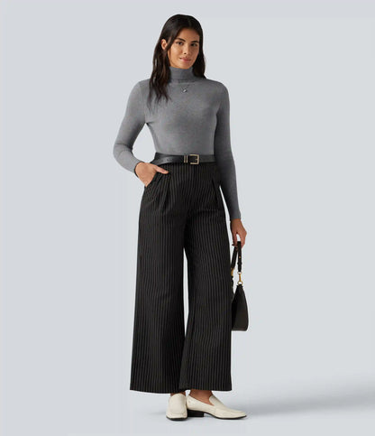 High Neck Long Sleeve Casual Sweater