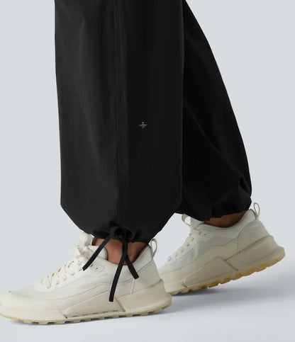 Lettuce Trim High Waisted Workout Cargo Pants with Pockets