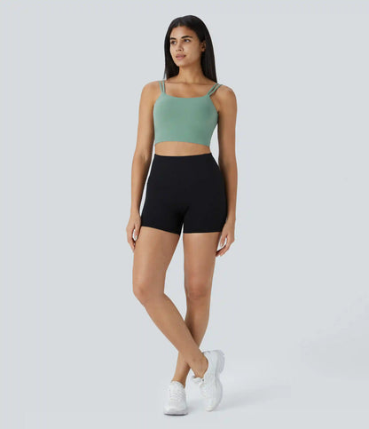 Double Straps Cropped Yoga Tank Top