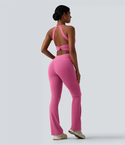Halara UltraSculpt™ Tummy Control Bootcut Training Jumpsuit with Pockets-Easy Peezy Edition