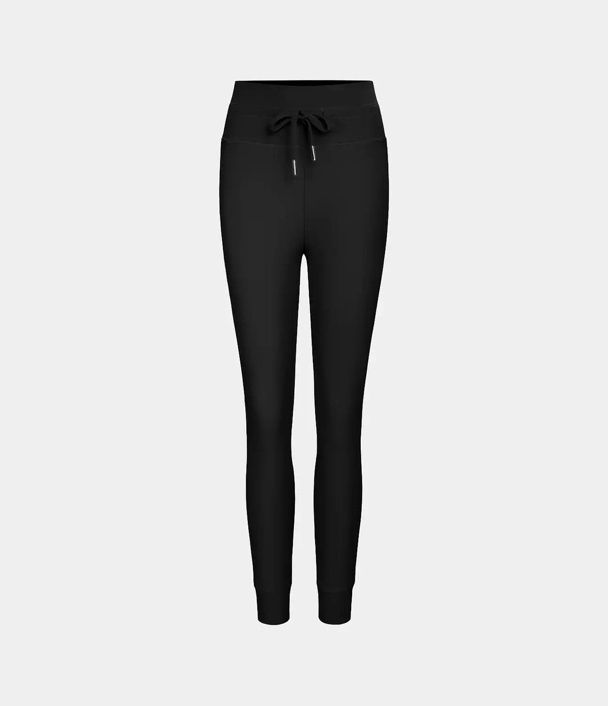 SoftlyZero™ Plush High Waisted Drawstring Pocket Plain Full Length Joggers