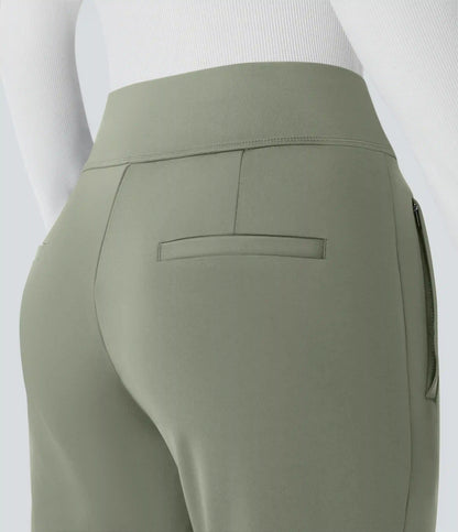 Halara Flex™ DayStretch Mid Rise Side Zipper Pocket Work Flare Pants