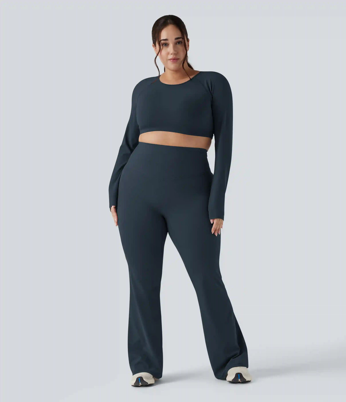 Halara UltraSculpt™ High Waisted Tummy Control Shaping Yoga Flare Plus Size Leggings