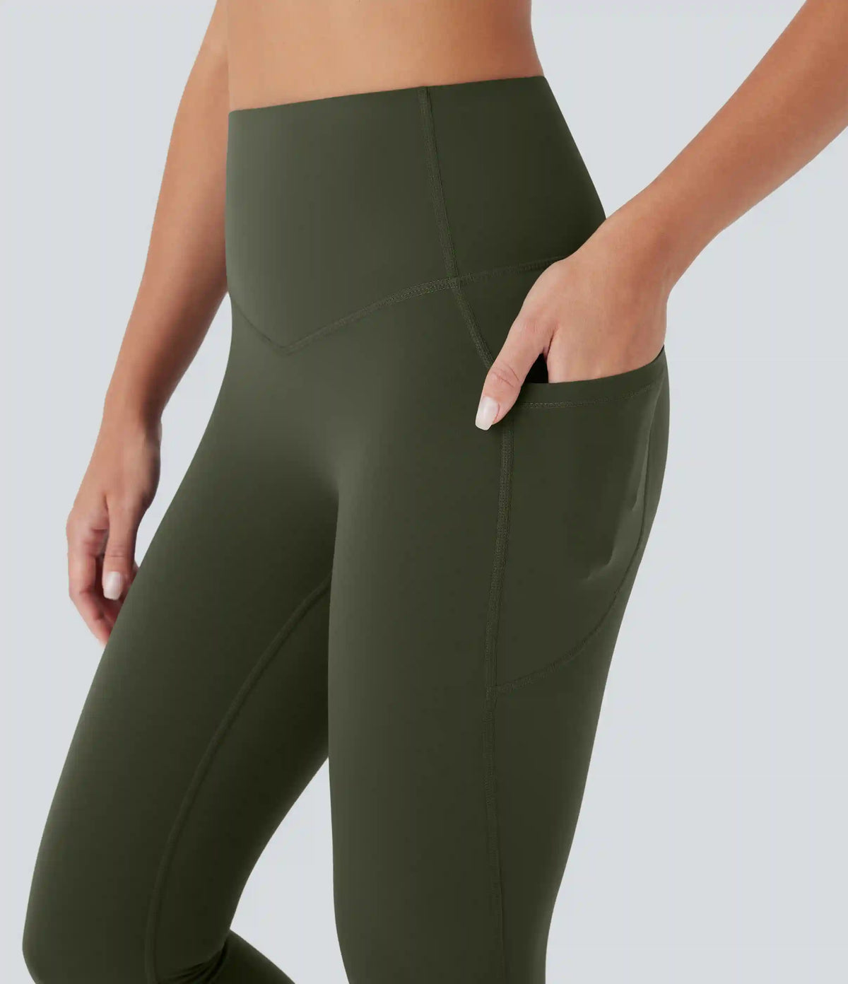 Halara UltraSculpt™ High Waisted Butt Lifting Tummy Control Pocket Shaping Capri Training Leggings