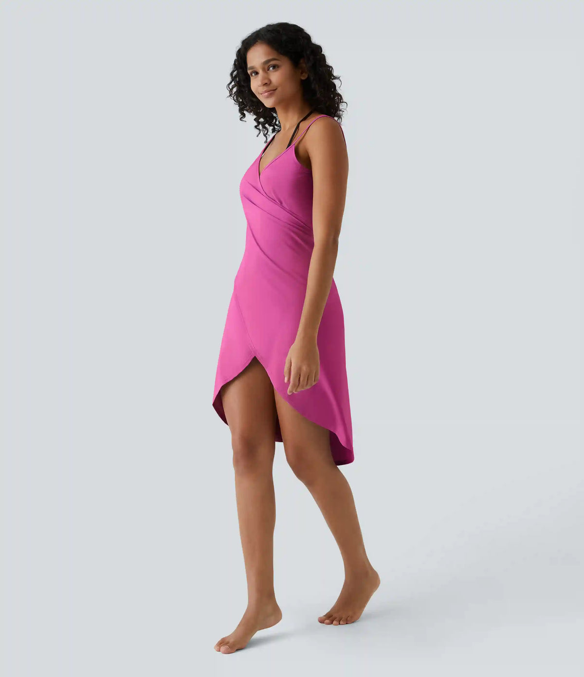 Spaghetti Strap Crossover Cover Up Wrap InstantCool Dress-UPF50+