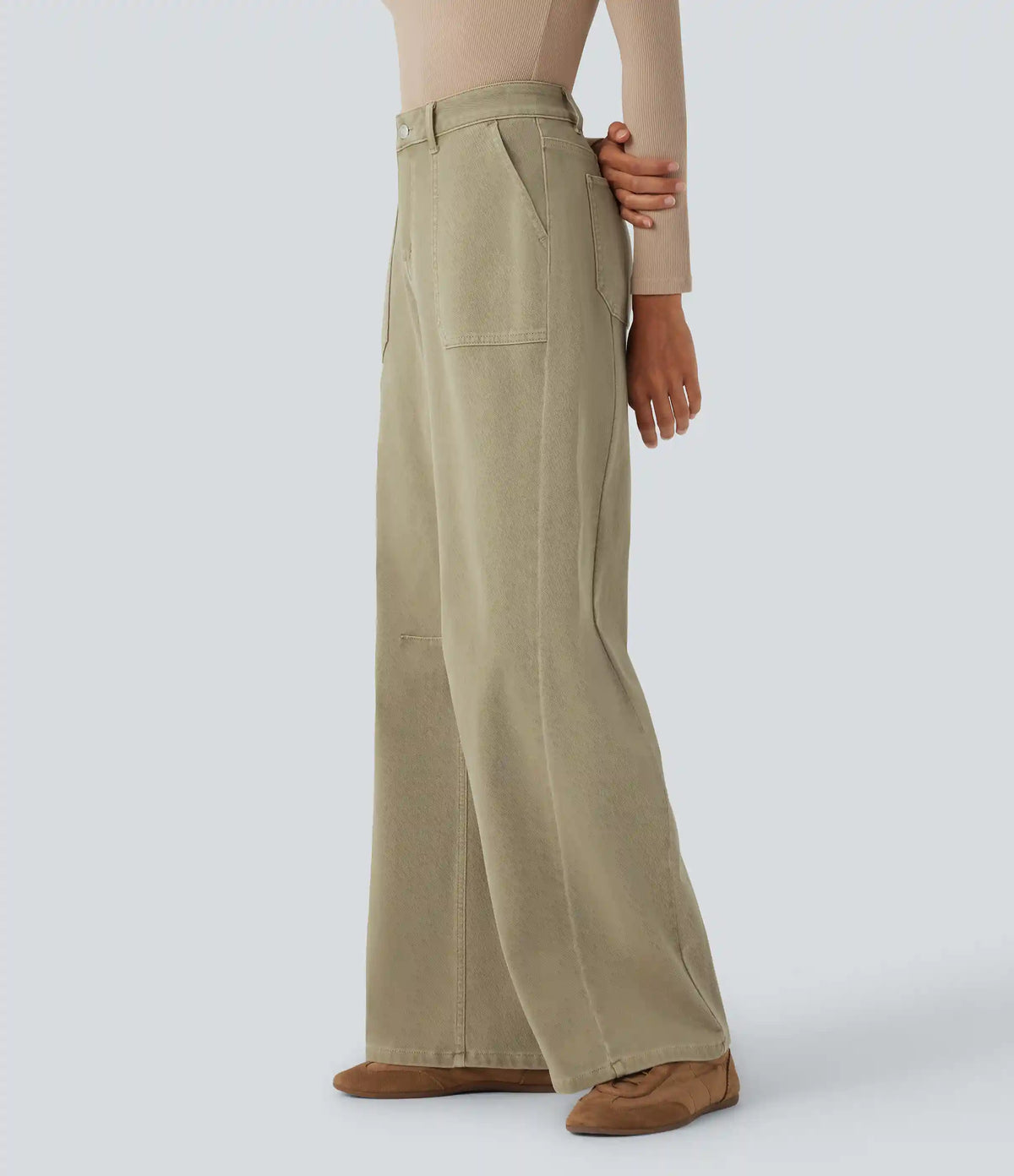 Halara Flex™ High Waisted Colorful Casual Jeans with Pockets