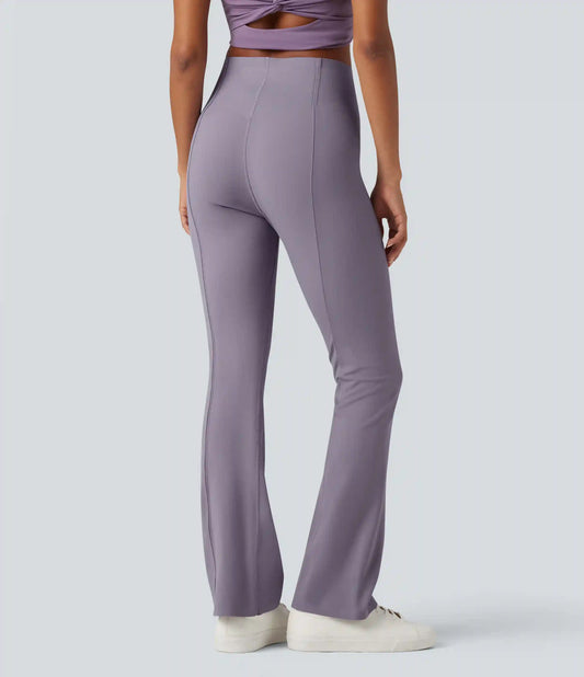 High Waisted Tummy Control Bootcut Casual Pants with Pocket