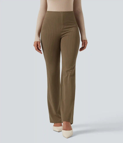 Halara Flex™ High Waisted Striped Work Flare Pants with Pockets