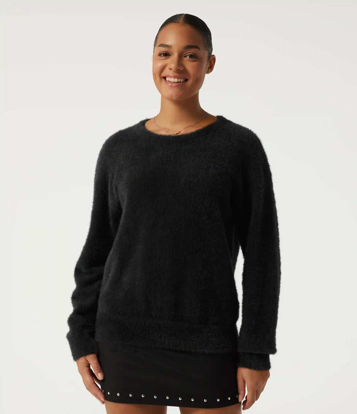 Round Neck Long Sleeve Casual Sweater