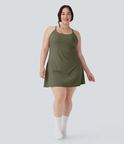 SoftlyZero™ Plush Active Plus Size Dress-Longer Length-Easy Peezy Edition
