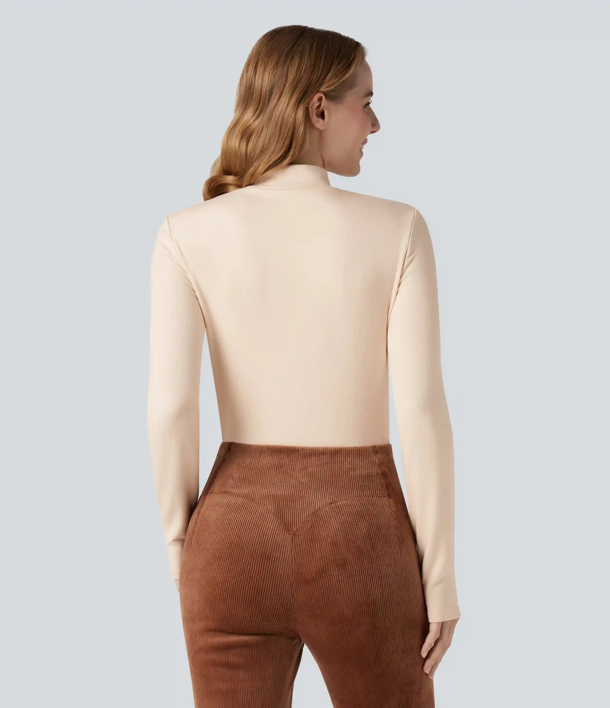 Halara HeatCore Mock-neck Long Sleeve Casual Warming Top