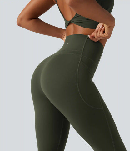 Halara UltraSculpt™ Curvy High Waisted Tummy Control Shaping Yoga Leggings with Pockets