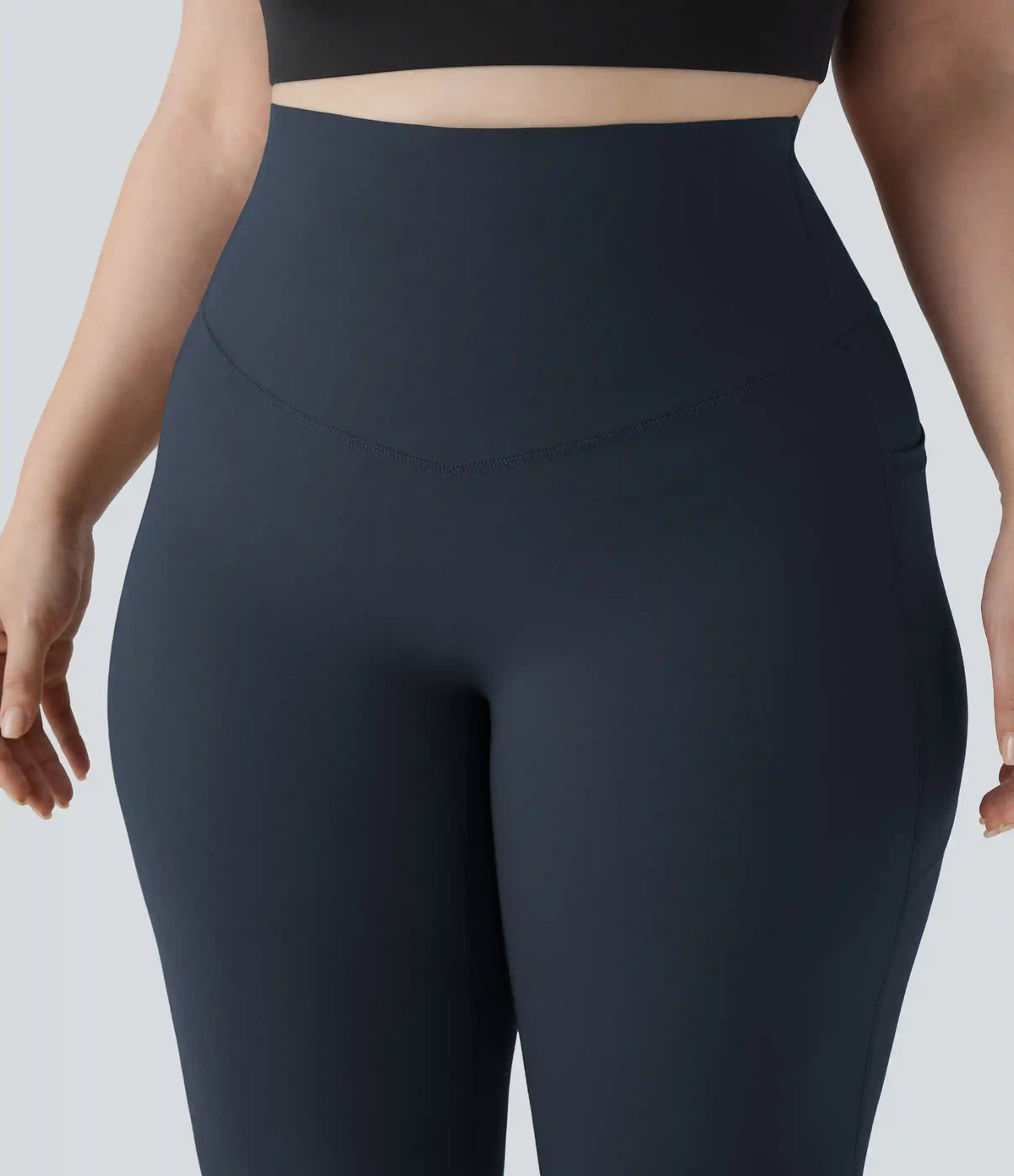 Halara UltraSculpt™ High Waisted Tummy Control Pocket Shaping Yoga Bootcut Plus Size Leggings