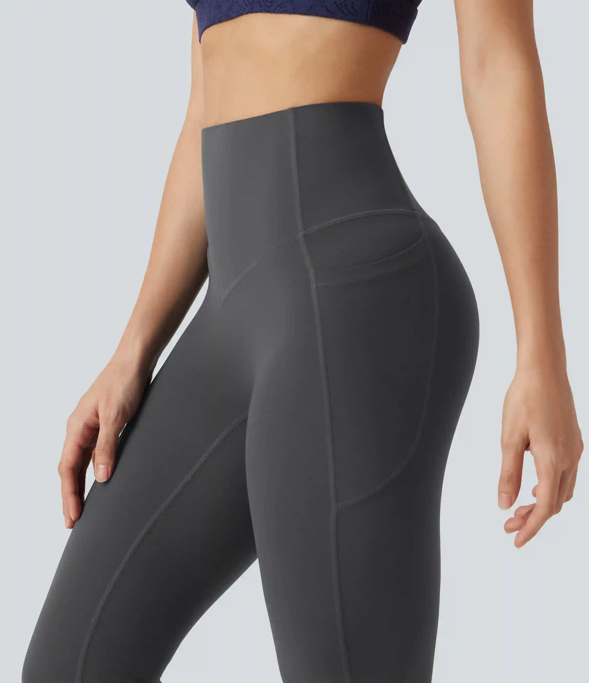 Halara UltraSculpt™ High Waisted Tummy Control Shaping Bootcut Yoga Leggings with Pockets