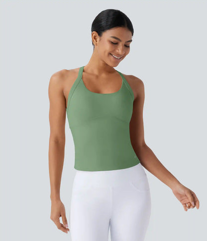 SoftlyZero™ Plush Cut Out Yoga Tank Top A-D Cups