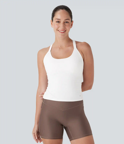 SoftlyZero™ Plush Cut Out Yoga Tank Top A-D Cups