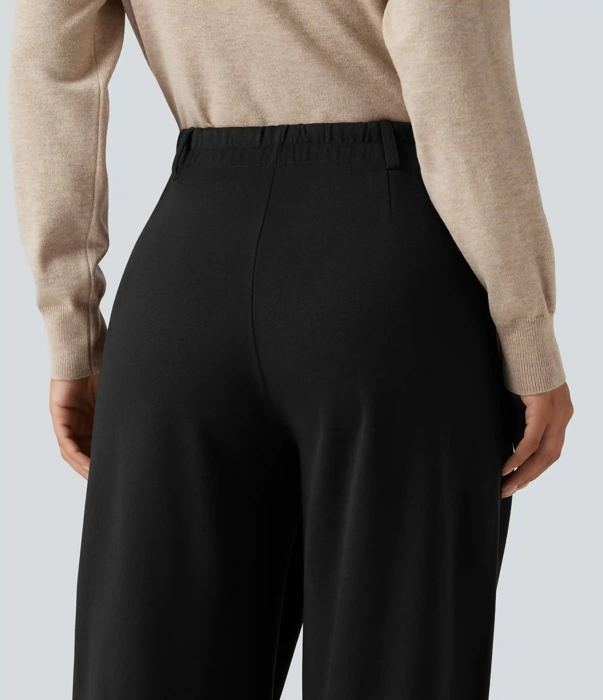 High Waisted Tapered Work Pants with Pockets
