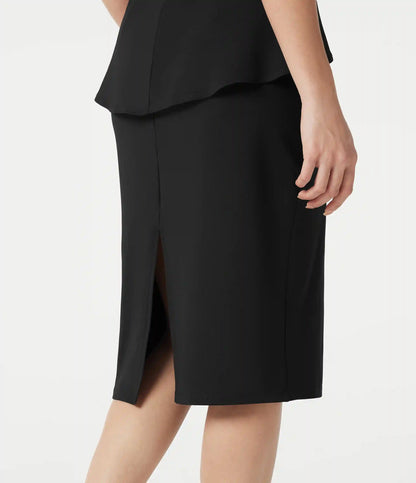 Round Neck Sleeveless Midi Work Dress