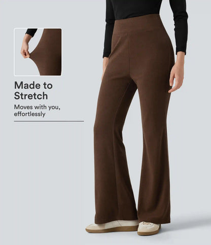 High Waisted Flare Casual Pants