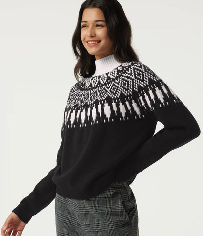 High Neck Long Sleeve Casual Sweater