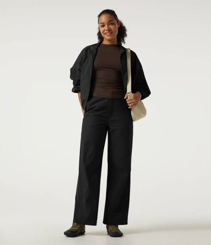 High Waisted Wide Leg Hiking Pants with Pockets
