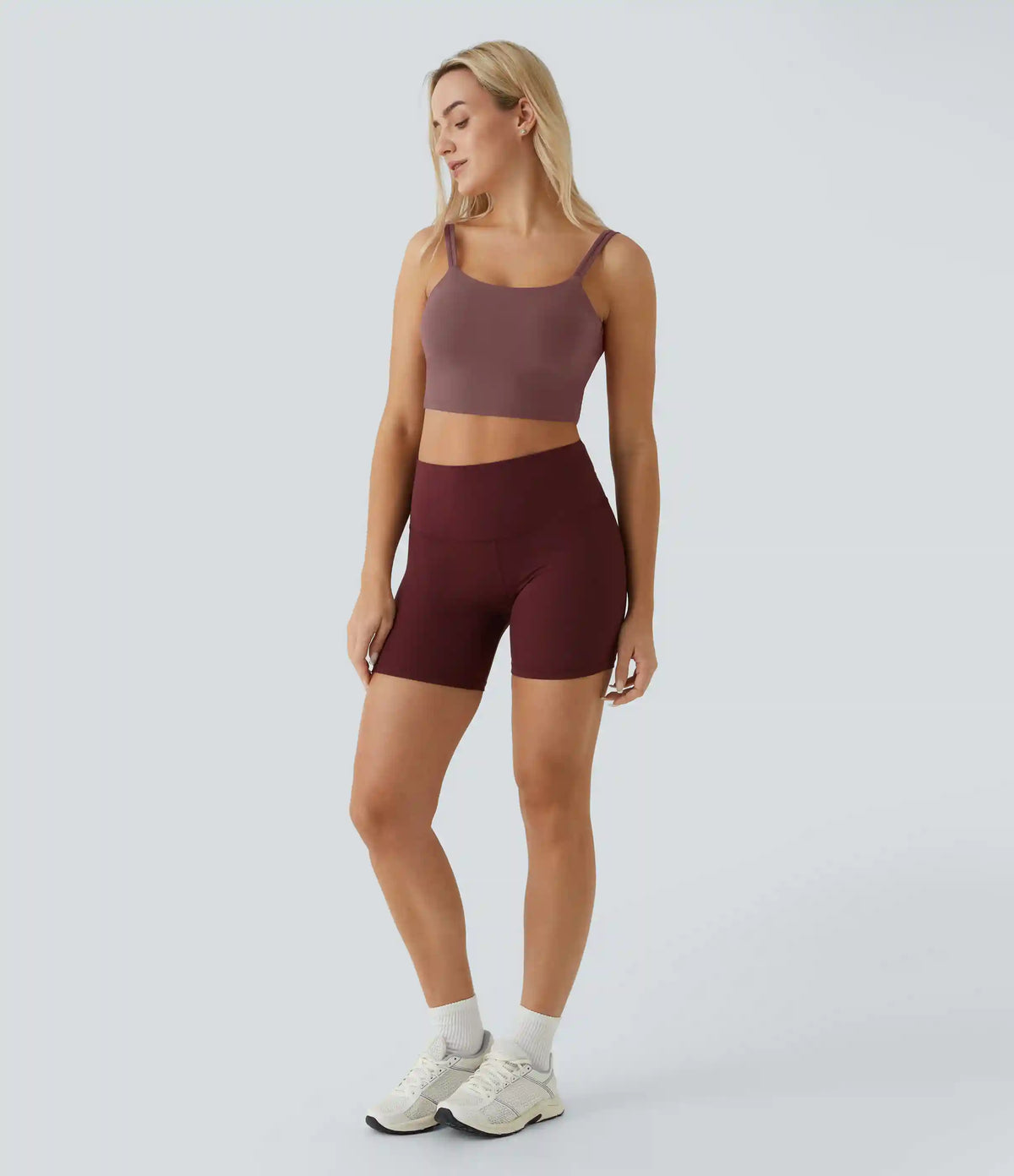 Double Straps Cropped Yoga Tank Top
