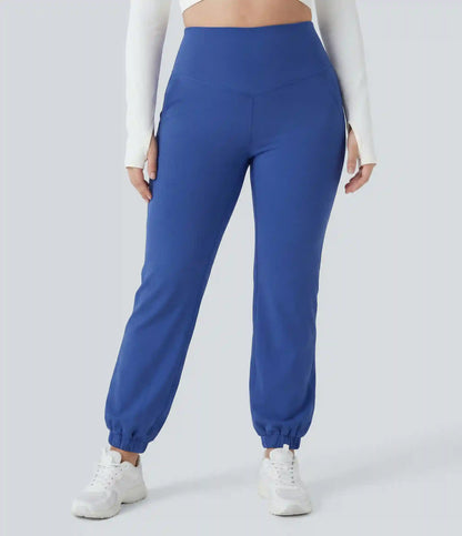 Plus Size SoftlyZero™ High Waisted Tummy Control Dance Balloon Joggers with Pockets
