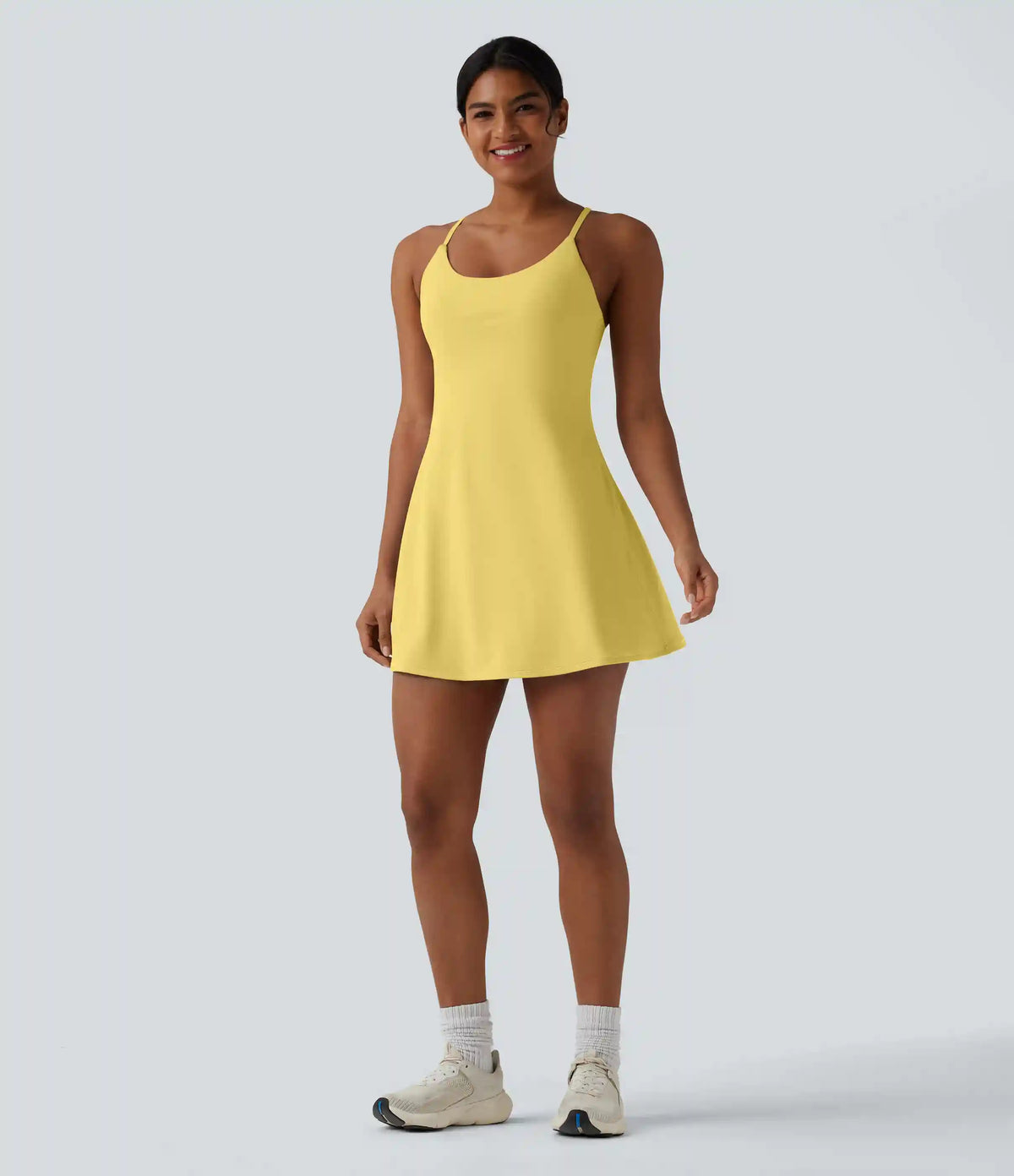 Softlyzero™ Plush Tummy Control Active Dress with Pockets-Easy Peezy Edition