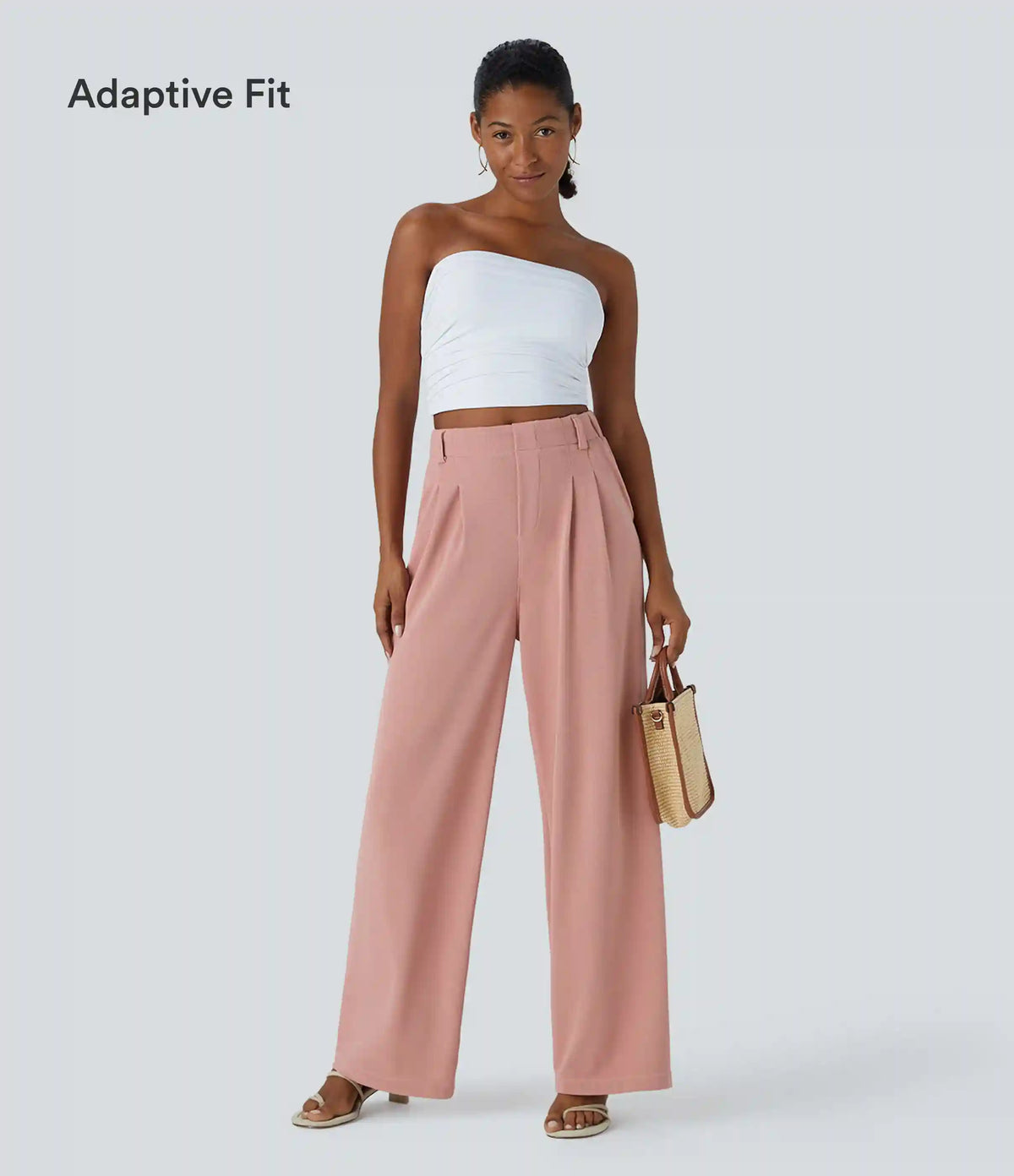 Halara Flex™ High Waisted Pocket Wide Leg Waffle Work Pants