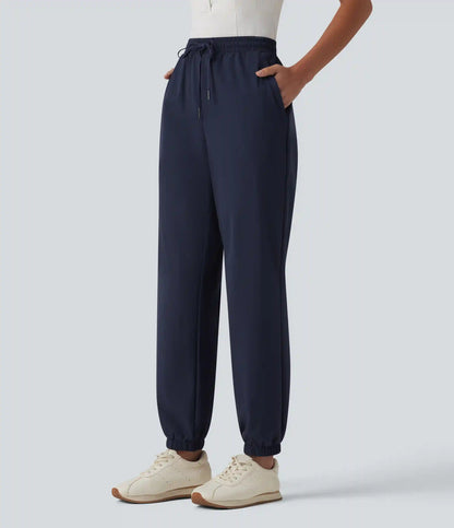 Mid Rise Drawstring Quick Dry InstantCool Golf Joggers with Pockets-UPF40+