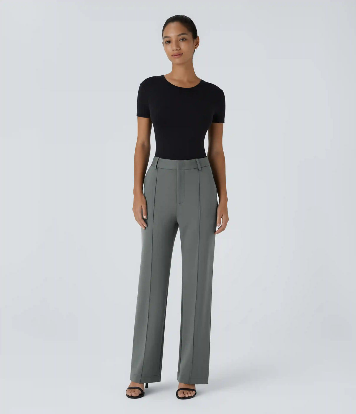 Halara Flex™ High Waisted Zipper Pocket Straight Leg Work Pants
